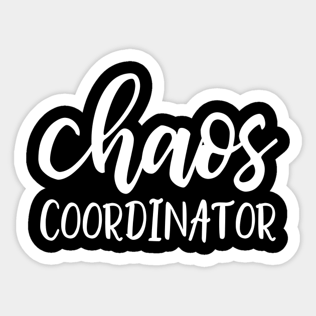 Chaos Coordinator Sticker by kapotka